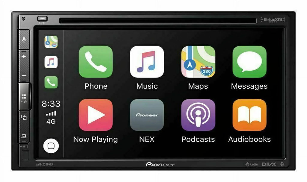 PIONEER AVH-2500NEX CD DVD USB TOOTH CAR PLAY ANDROID & License Plate Camera