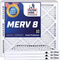 Filter King 24x10.5x1 Air Filter | 4-PACK | MERV 8 HVAC Pleated A/C Furnace Filters | MADE IN USA | Actual Size: 24 x 10.5 x .75"
