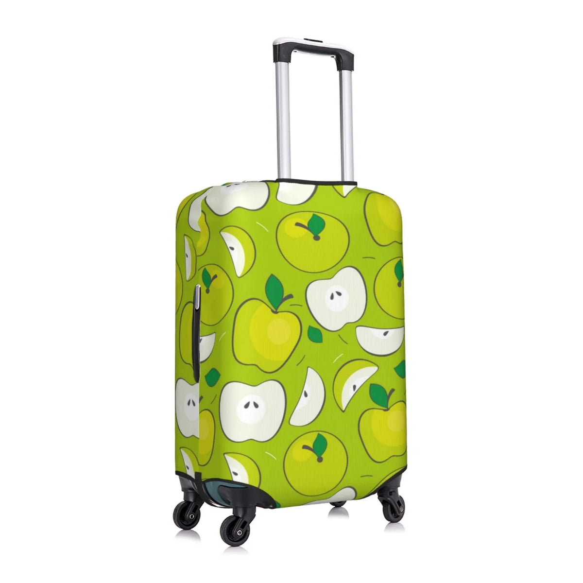 Junzan Green Apple Print Washable Luggage Coating - Fashion Suitcase Protector Fits 18-32 Inch Luggage