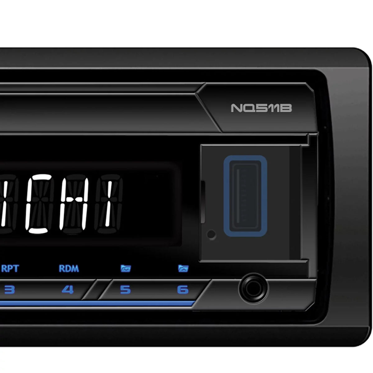 Nakamichi NMNQ511B NQ511B Single-DIN In-Dash Digital Media Receiver with Bluetooth