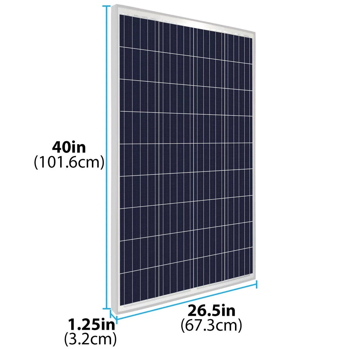 100Watt Solar Panel 12V Poly Battery Charger Solartech Power SPM100P-TS-N