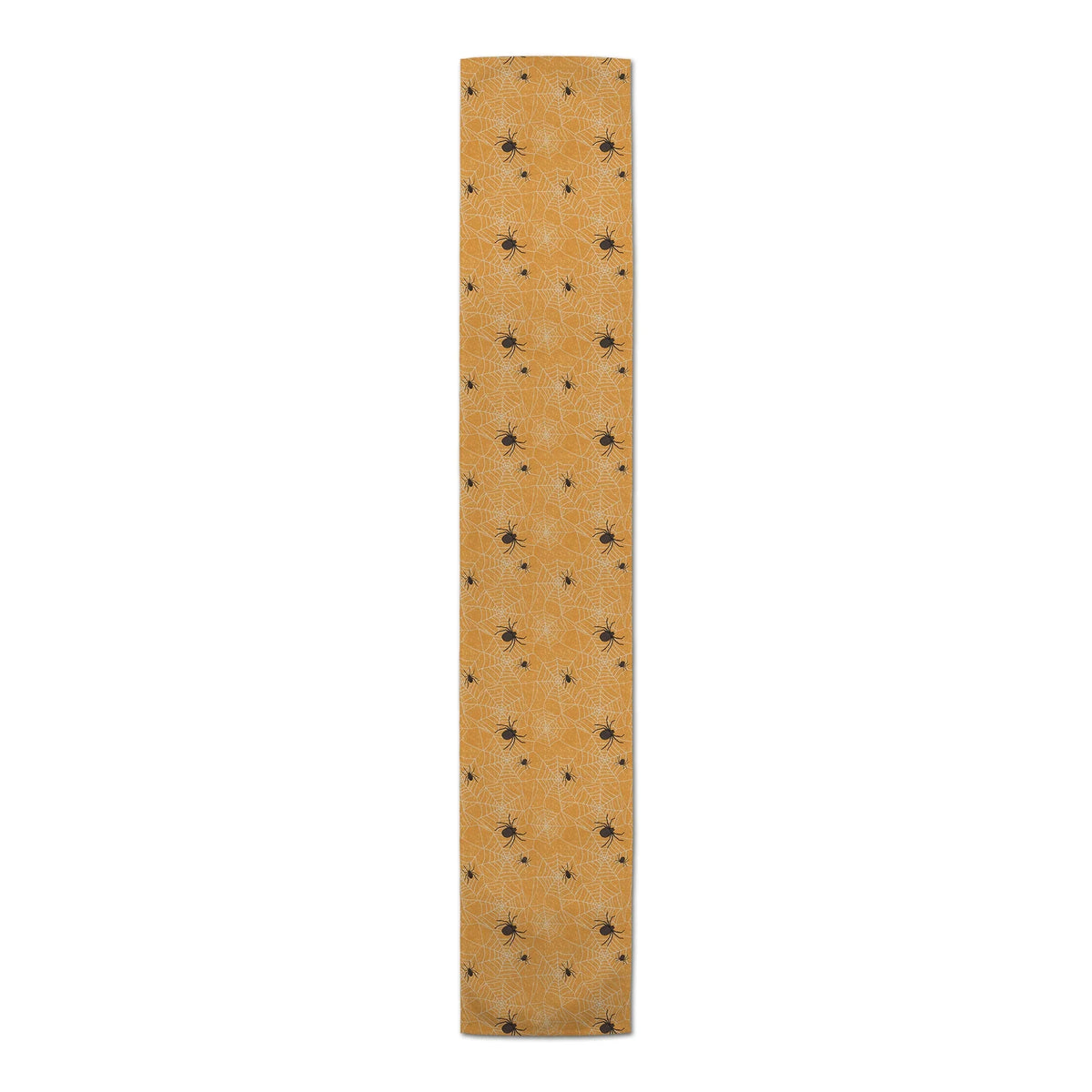 Creative Products Orange Spider Web Pattern 16 x 90 Poly Twill Table Runner