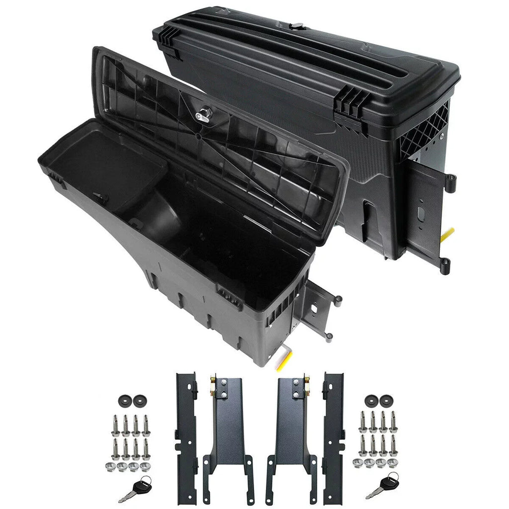 Teledu 2 Set Rear Left & Right Truck Bed Storage Box Toolbox For Ford 2015-2019 F-150