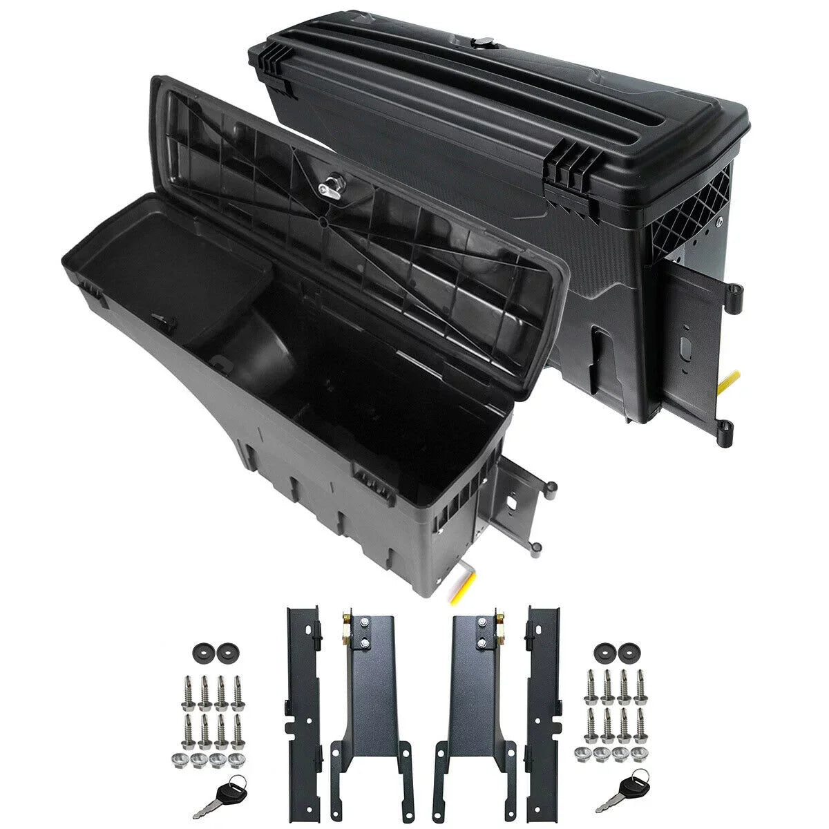 Teledu 2 Set Rear Left & Right Truck Bed Storage Box Toolbox For Ford 2015-2019 F-150