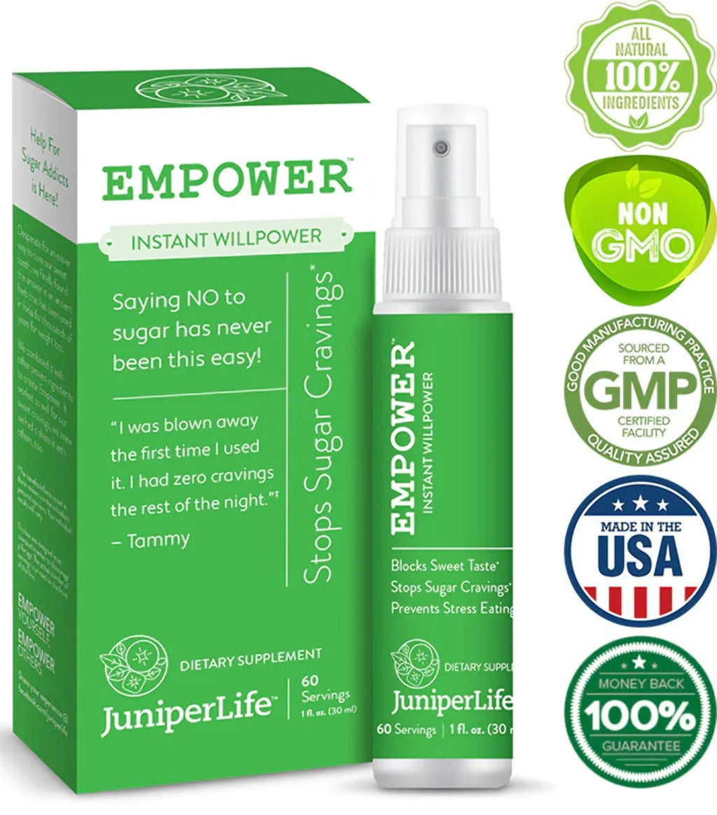JuniperLife Empower - Instant Willpower™ Sugar Cravings Help Healthy Food Choices