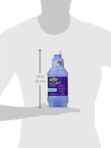 Swiffer WetJet Multi-Purpose Floor Cleaner Solution Refill Open Window Fresh Scent 1.25L, Pack of 6