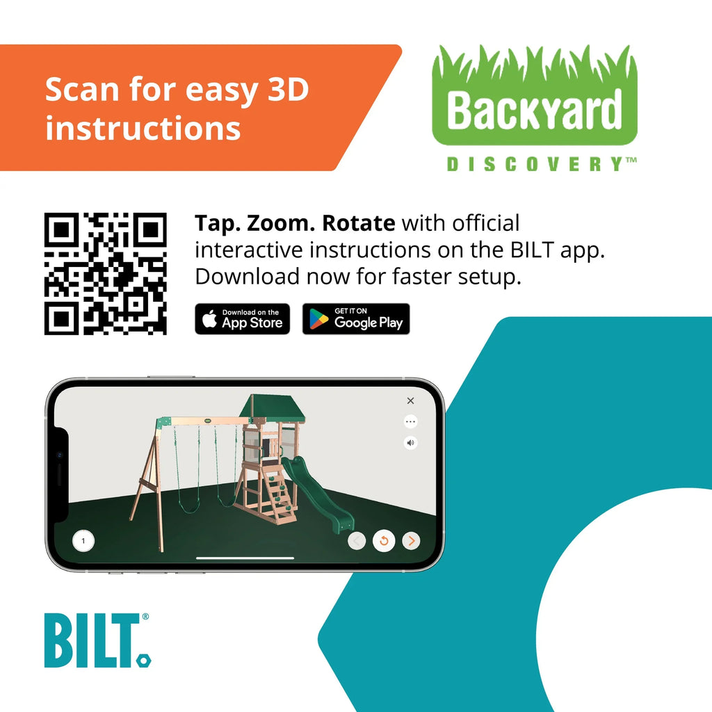 Backyard Coating Clasp Hill Swing Set