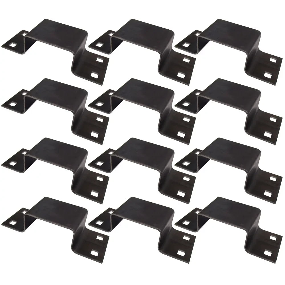 (12) Bolt-On Pocket Brackets Utility Trailer Stake Body 12 Gauge Steel