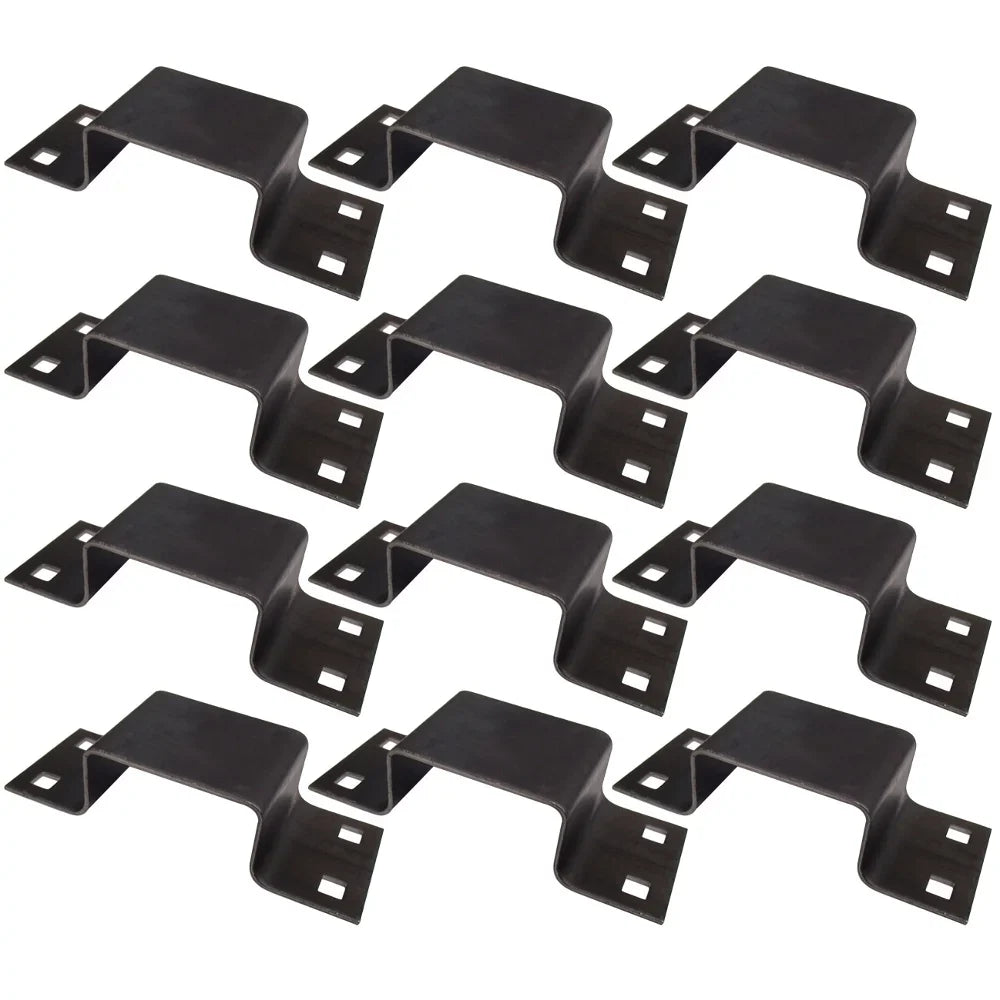 (12) Bolt-On Pocket Brackets Utility Trailer Stake Body 12 Gauge Steel