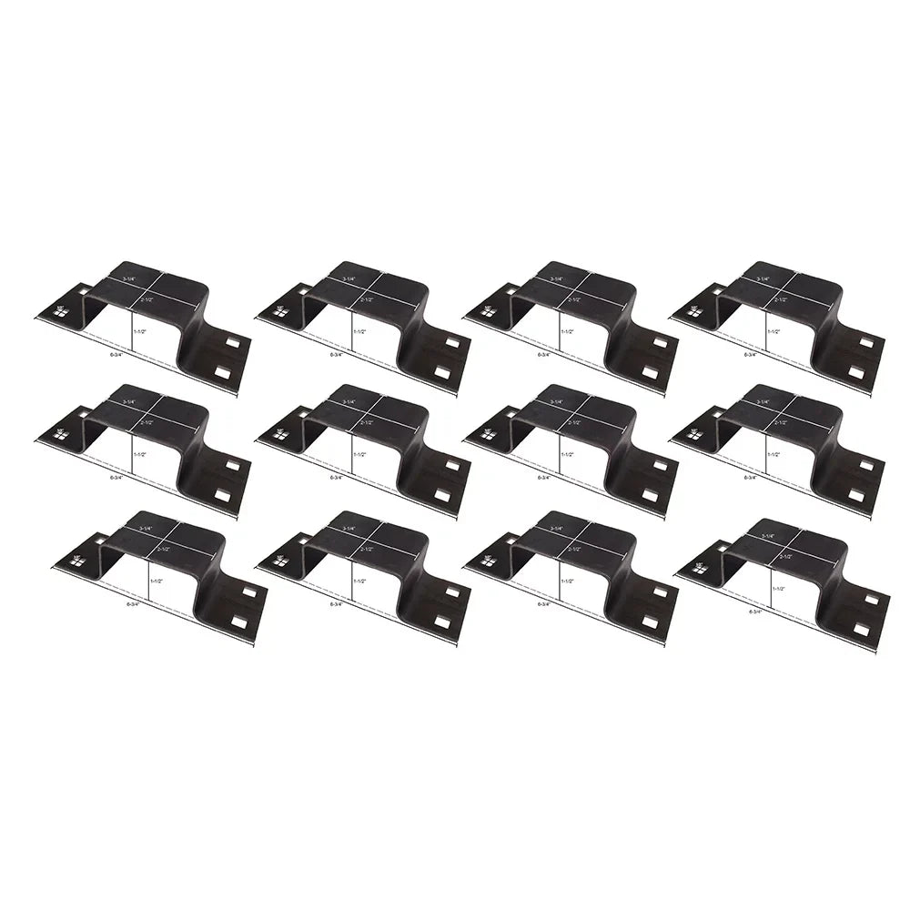 (12) Bolt-On Pocket Brackets Utility Trailer Stake Body 12 Gauge Steel