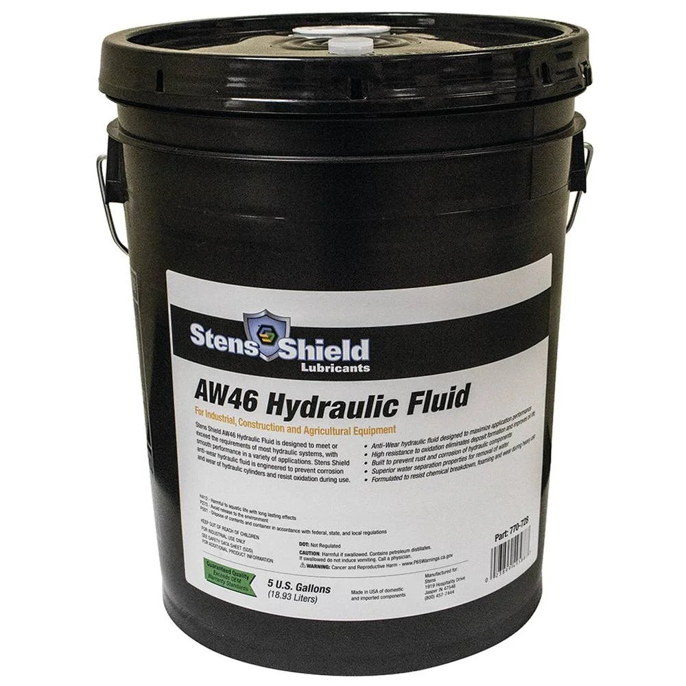 New Stens Shield Hydraulic Fluid AW46, 5 Gallon pail 770-728